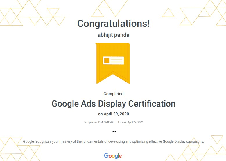 Google Display Ads Certification